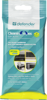 Салфетки для поверхностей Defender CLN 30200 Optima 20 шт, пакет с подвесом по цене 29 руб. в фирменном магазине Defender в России